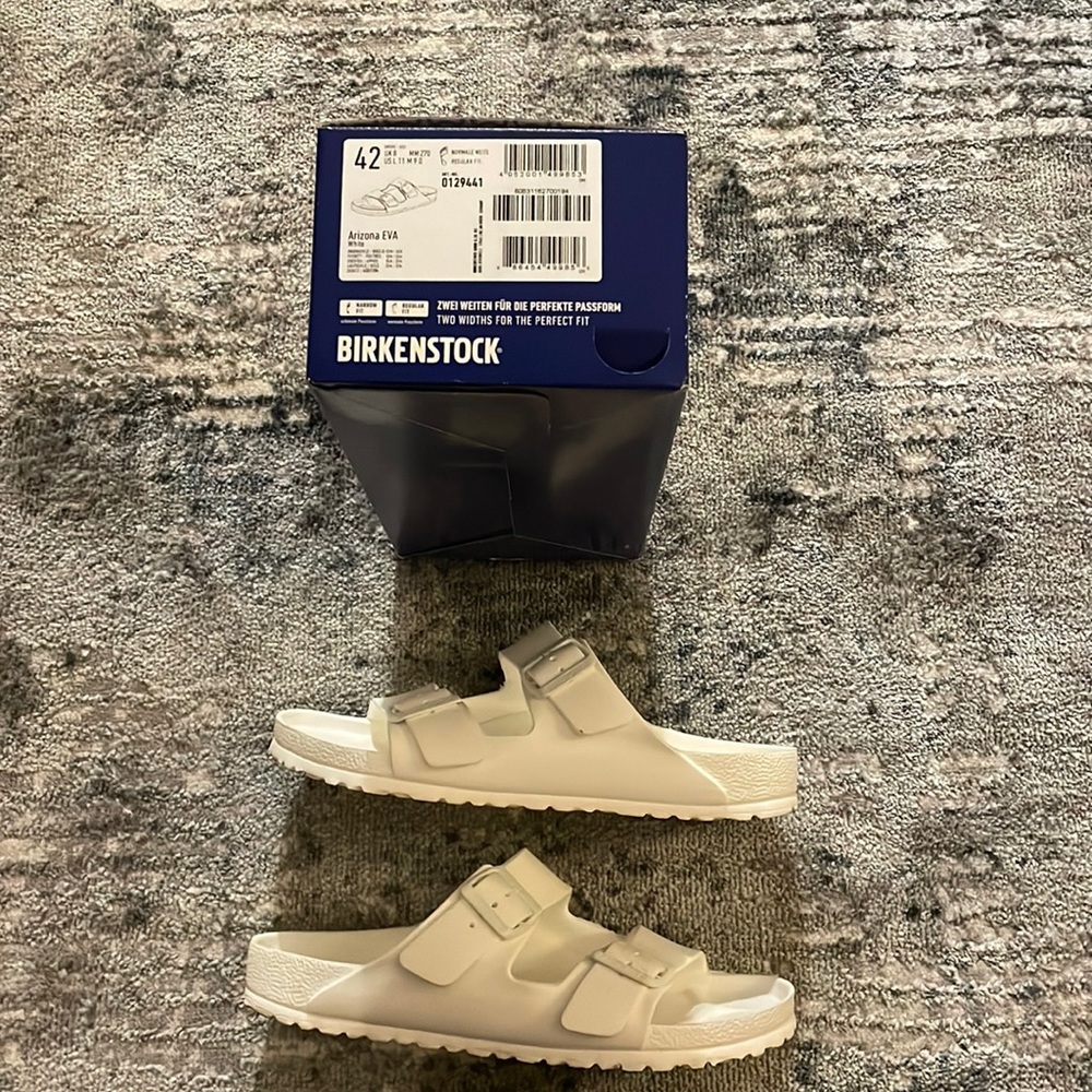 Birkenstock Arizona White Size 42